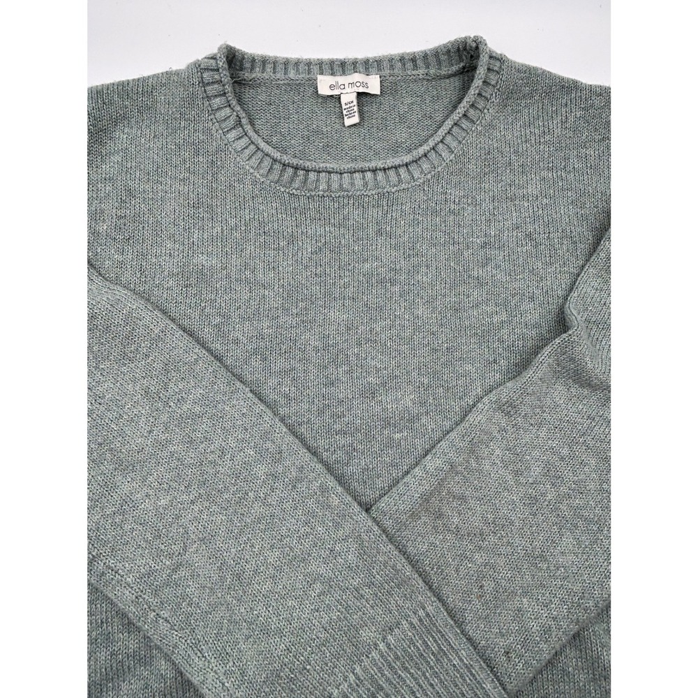 Ella Moss Roll Neck Sweater Women's Small Fisherman Preppy 90s Chunky Cotton